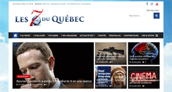 Desktop Screenshot of les7duquebec.com